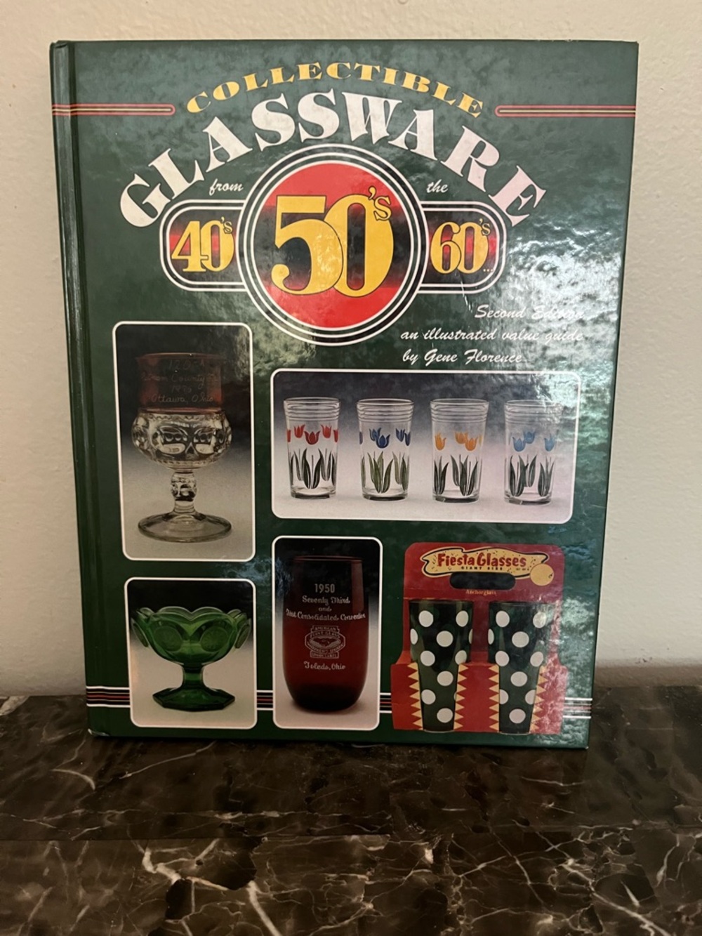 VintageCollectible Glassware from the 40s 50s 60s Hardcover Book Second Edition
